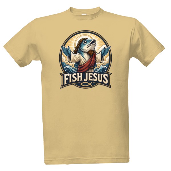 Tričko s potlačou Fish Jesus