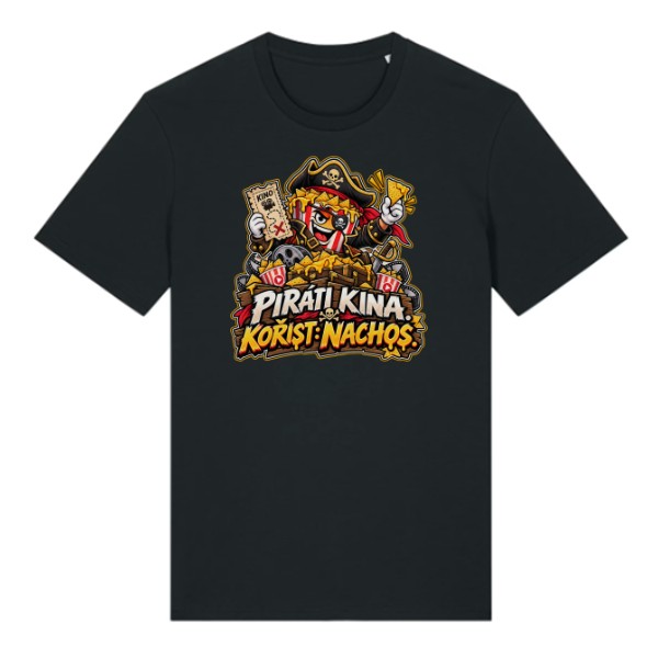 Tričko s potiskem Piráti kina - kořist nachos