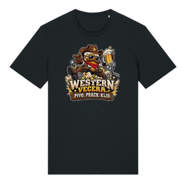 T-shirt Western Movie Night - Beer, Dust and Peace